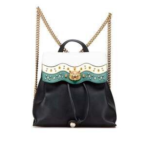 GUCCI Authentic Black Leather Backpack
